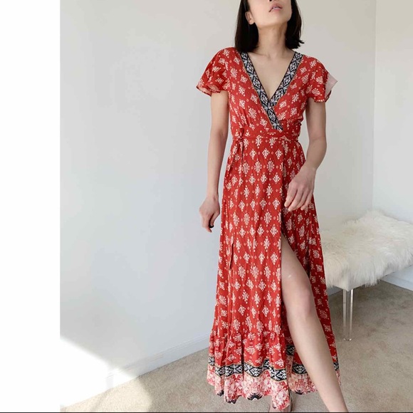 RACHEL Wrap around maxi dress - Picture 4 of 5